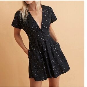 Marine Layer Camila Black Stars Mini Dress